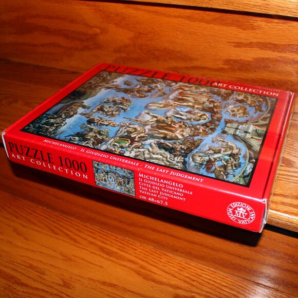 3/$77❤️Michelangelo The Last Judgement puzzle Edizione Musei Vaticani Italy made - Picture 2 of 6